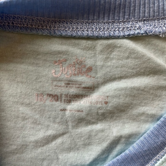 JUSTICE Girls Christmas Holiday “I’m Yeti for Presents” 2 piece Pajamas 18/20 - Picture 3 of 7